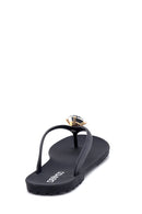 Women's Flip Flops with Stone Detail | Derimod