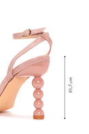 Women's Pink Heeled Sandals | Derimod