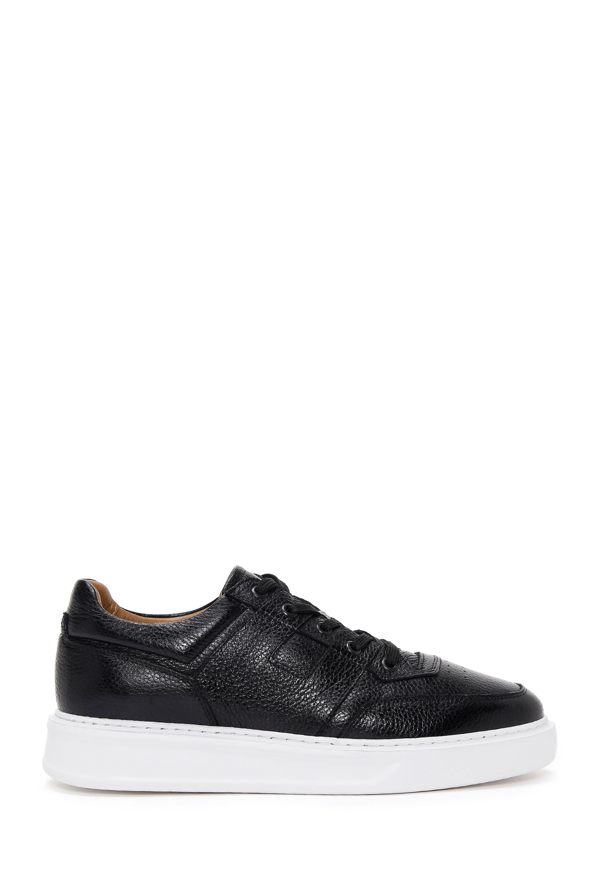 Men's Black Leather Sneaker 23SFD6103FT | Derimod