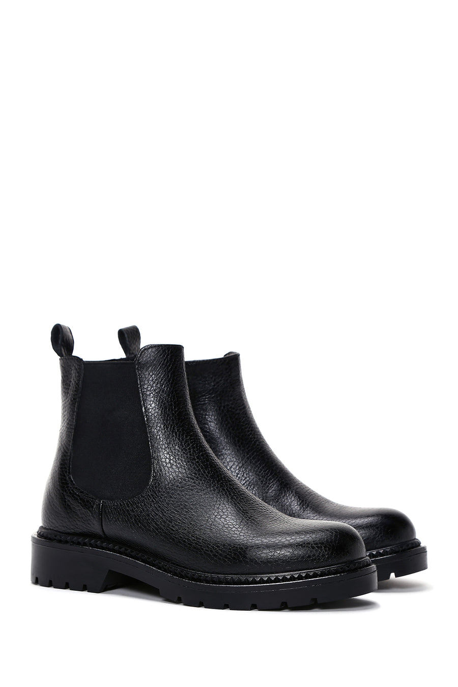 Women's Leather Zipper Boots