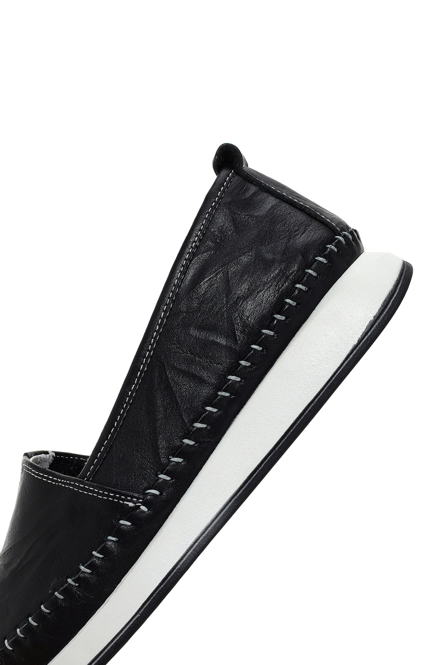 Kadın Siyah Kalın Tabanlı Deri Comfort Loafer