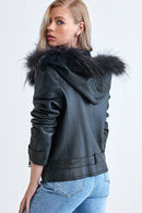 Hera Women's Leather Jacket | Derimod