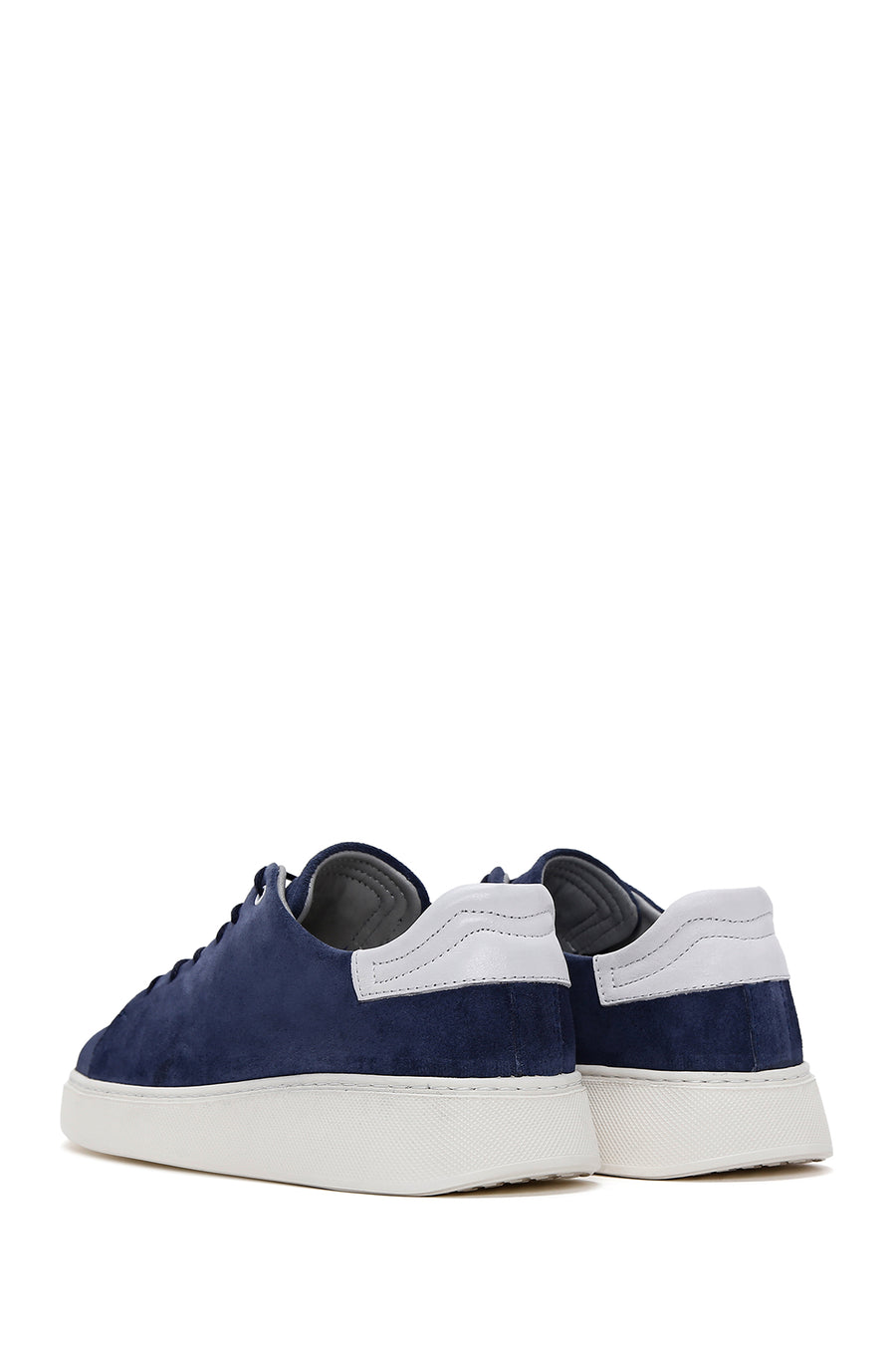 Erkek Mavi Süet Deri Sneaker