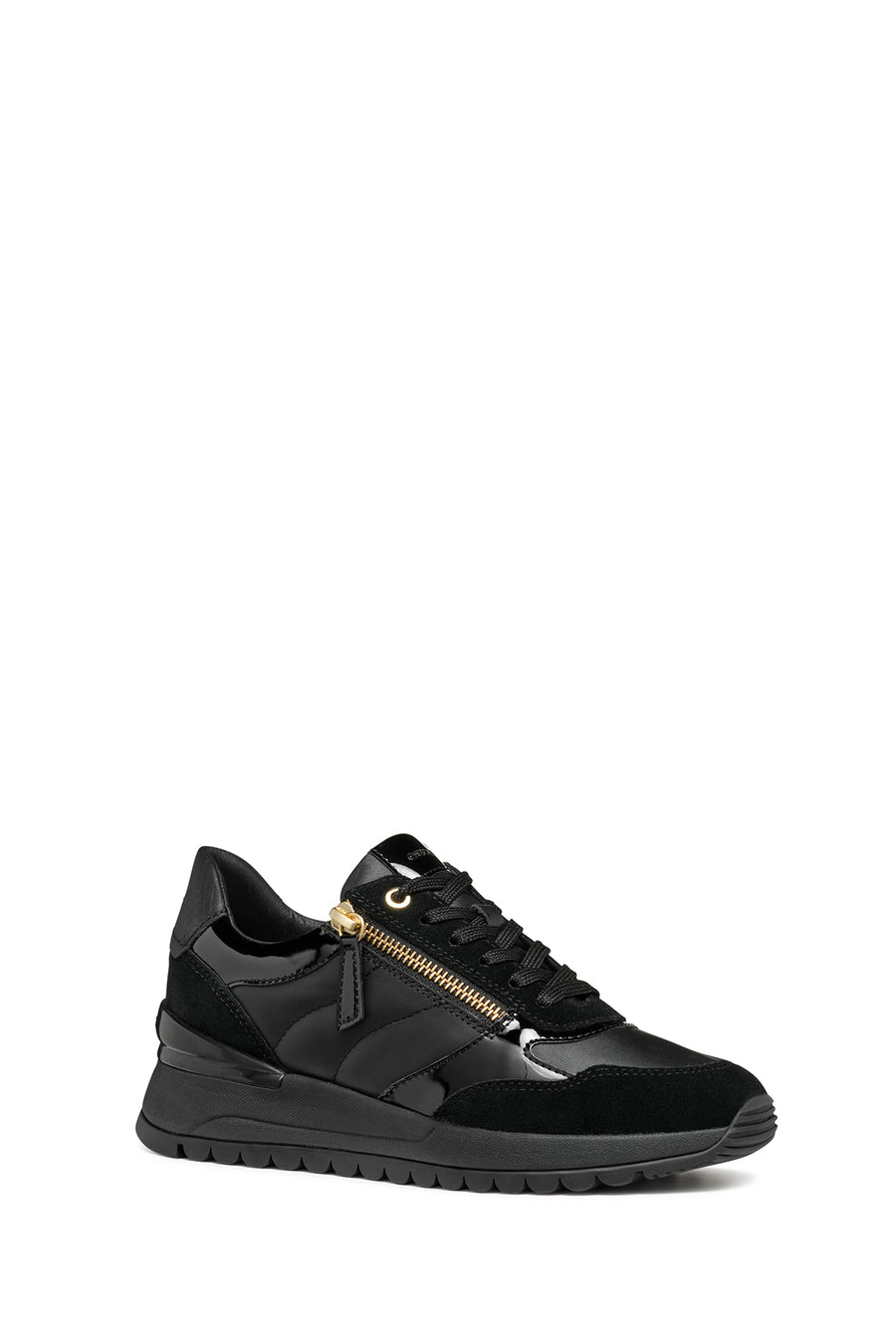 Geox Kadın Siyah Desya Bağcıklı Deri Sneaker