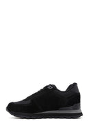 Hammer Jack Women's Black-Smoked Nubuck Leather Peru G Sneaker | Derimod