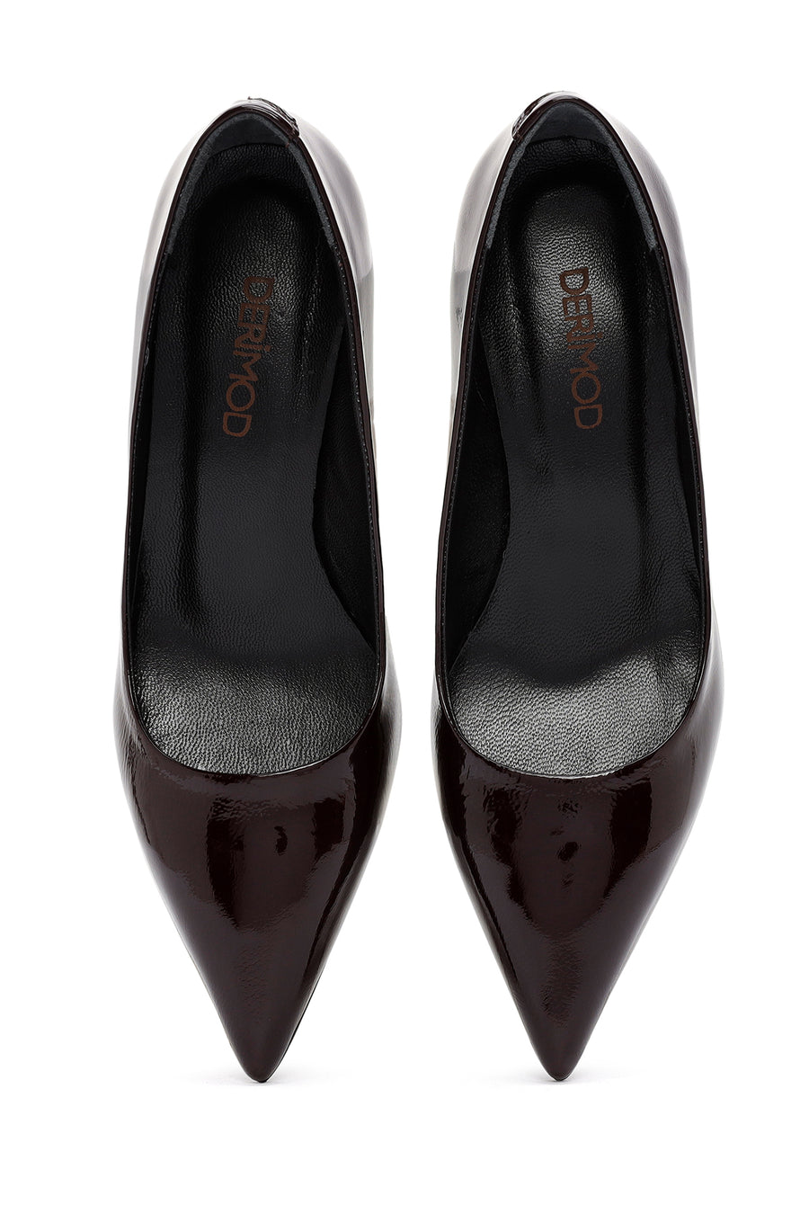 Kadın Bordo İnce Topuklu Deri Stiletto