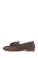 Women's Mink Suede Leather Masculine Loafer | Derimod