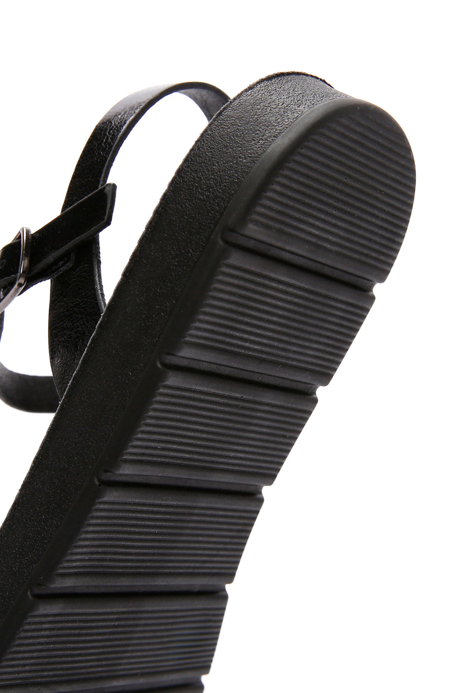 Kadın Siyah Bilekten Bantlı Comfort Sandalet