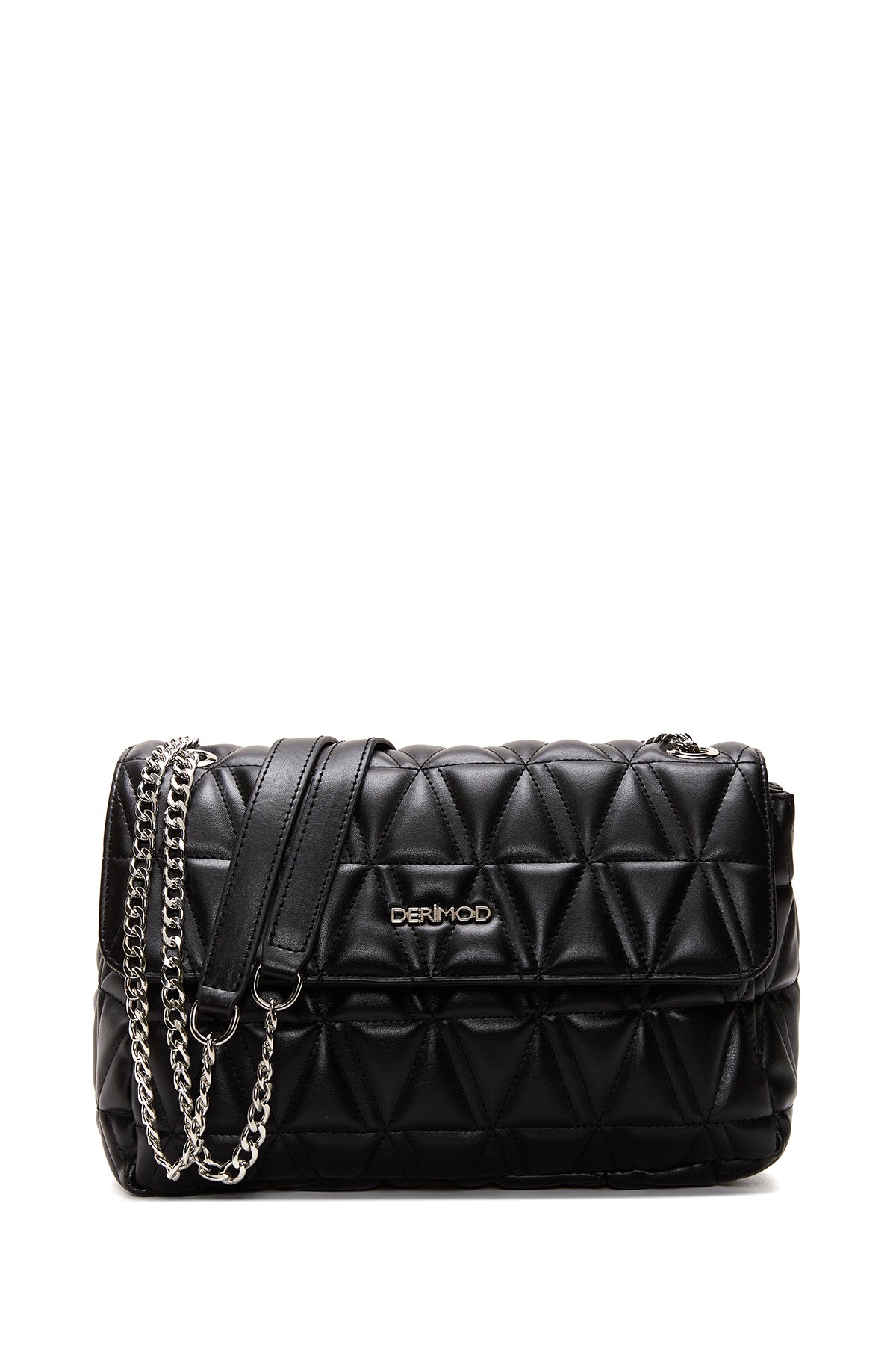 Women's Black Chain Strap Quilted Shoulder Bag 24WBD2007KP | Derimod