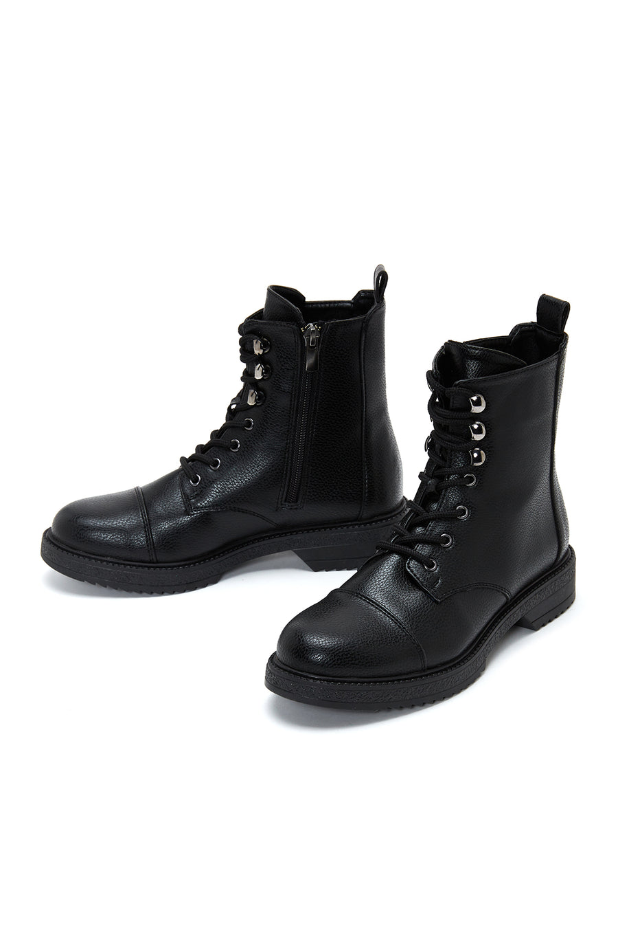 Women's Black Zippered Boots
