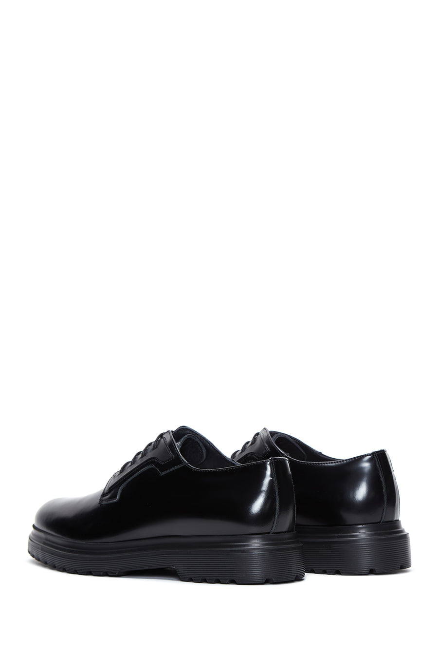 Men's Black Leather Casual Shoes