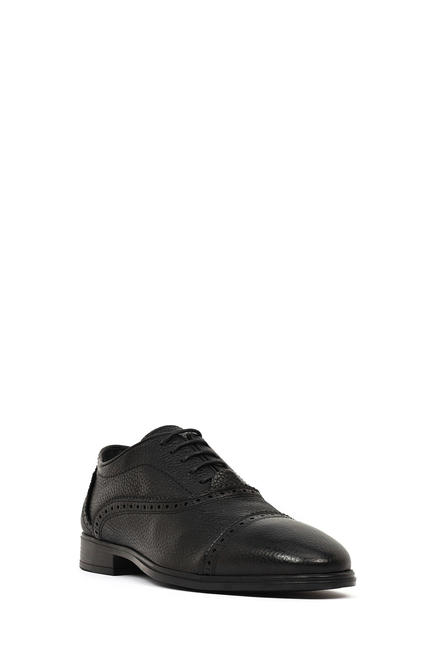 Men's Black Lace-up Classic Leather Shoes