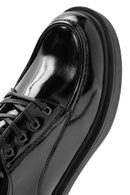 Women's Black Lace-Up Leather Oxford Shoes | Derimod