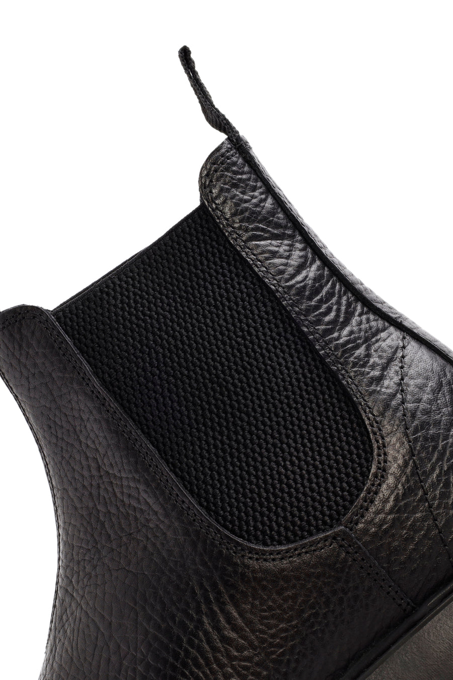 Male Black Leather Casual Chelsea Boots
