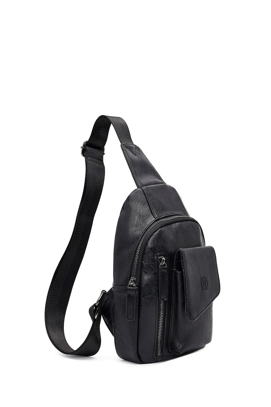 Men's Black Crossbody Bag