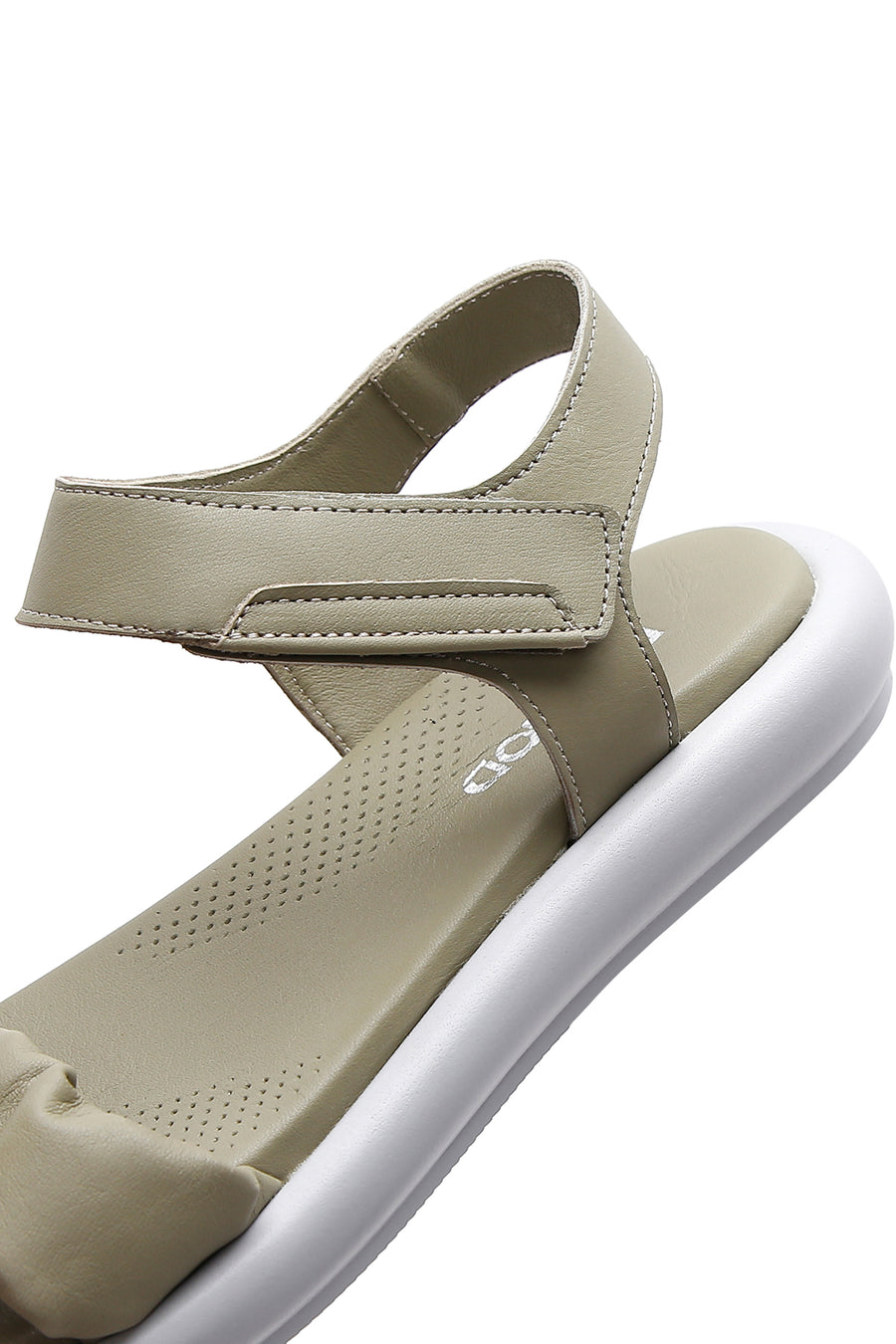 Kadın Yeşil Deri Comfort Sandalet