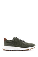 Men's Khaki Leather Oxford Shoes | Derimod