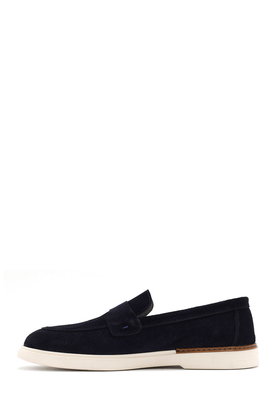 Men's Navy Blue Suede Leather Casual Loafer