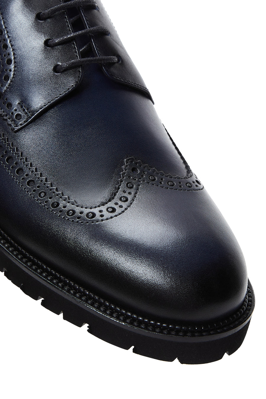 Men's Navy Blue Leather Casual Shoes