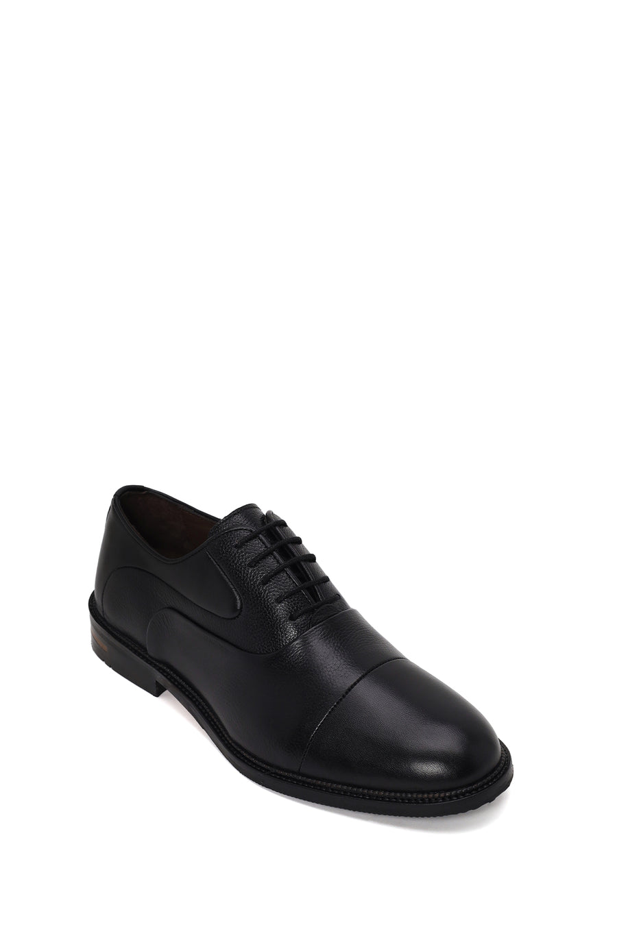 Male Black Lace-up Leather Casual Shoes