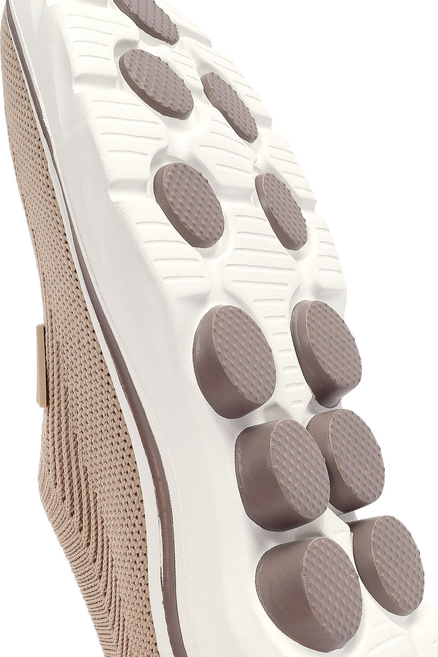 Derimod Zero Women's Beige Fabric Thick Soled Sneakers