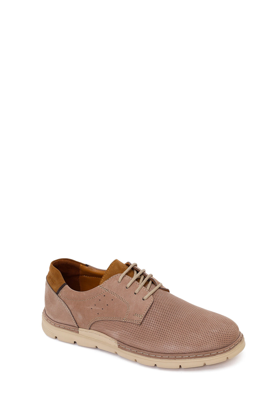 Male Mink Lace-up Nubuck Leather Casual Shoes