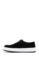 Men's Black Suede Leather Casual Sneaker | Derimod