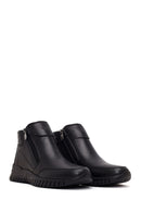 Woman Black Zip Closure Leather Comfort Boots | Derimod