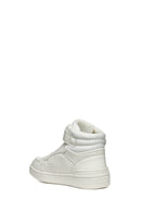 Geox Girls White Lace-Up Washiba Lace-Up Ankle Sneakers | Derimod