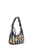 Women's Navy Blue Fabric Shoulder Bag | Derimod