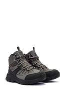 Derimod Dry Men's Grey Laced Waterproof Outdoor Leather Boots | Derimod