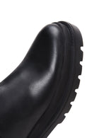 Men's Black Leather Casual Chelsea Boots | Derimod