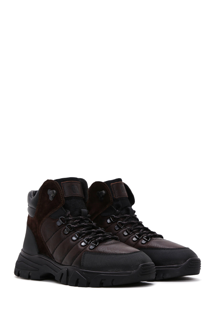Men's Brown Leather Sports Boots