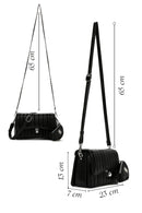 Women's Black Long Strap Crossbody Bag | Derimod