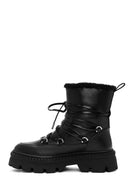 Women's Black Thick Soled Boots | Derimod