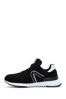 Men's Black Suede Leather Sneaker | Derimod