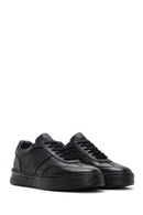 Men's Black Leather Sneaker | Derimod