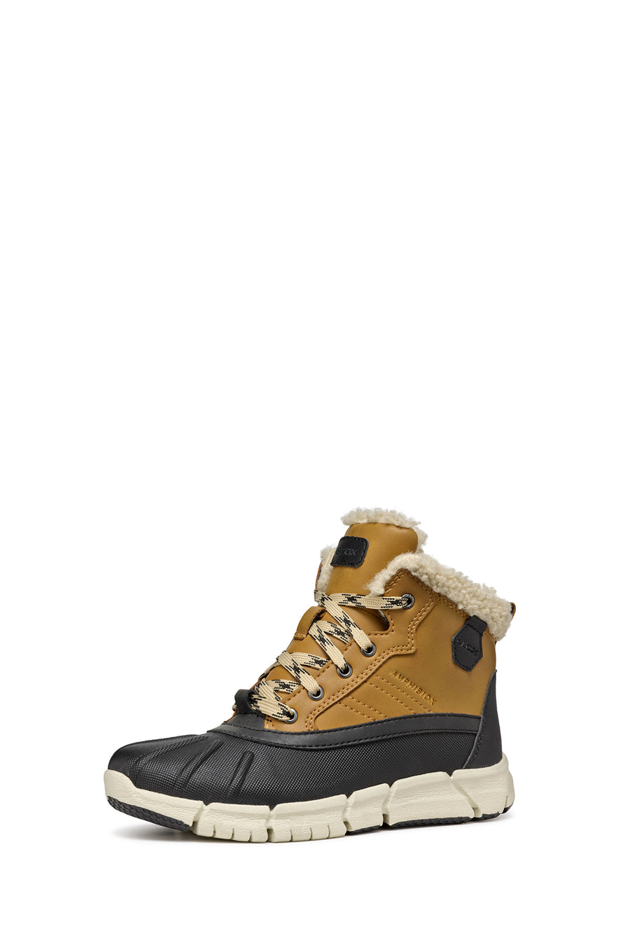 Geox Boy Yellow Flexyper Abx Laced Waterproof Boots