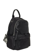 Women's Black Fabric Backpack | Derimod