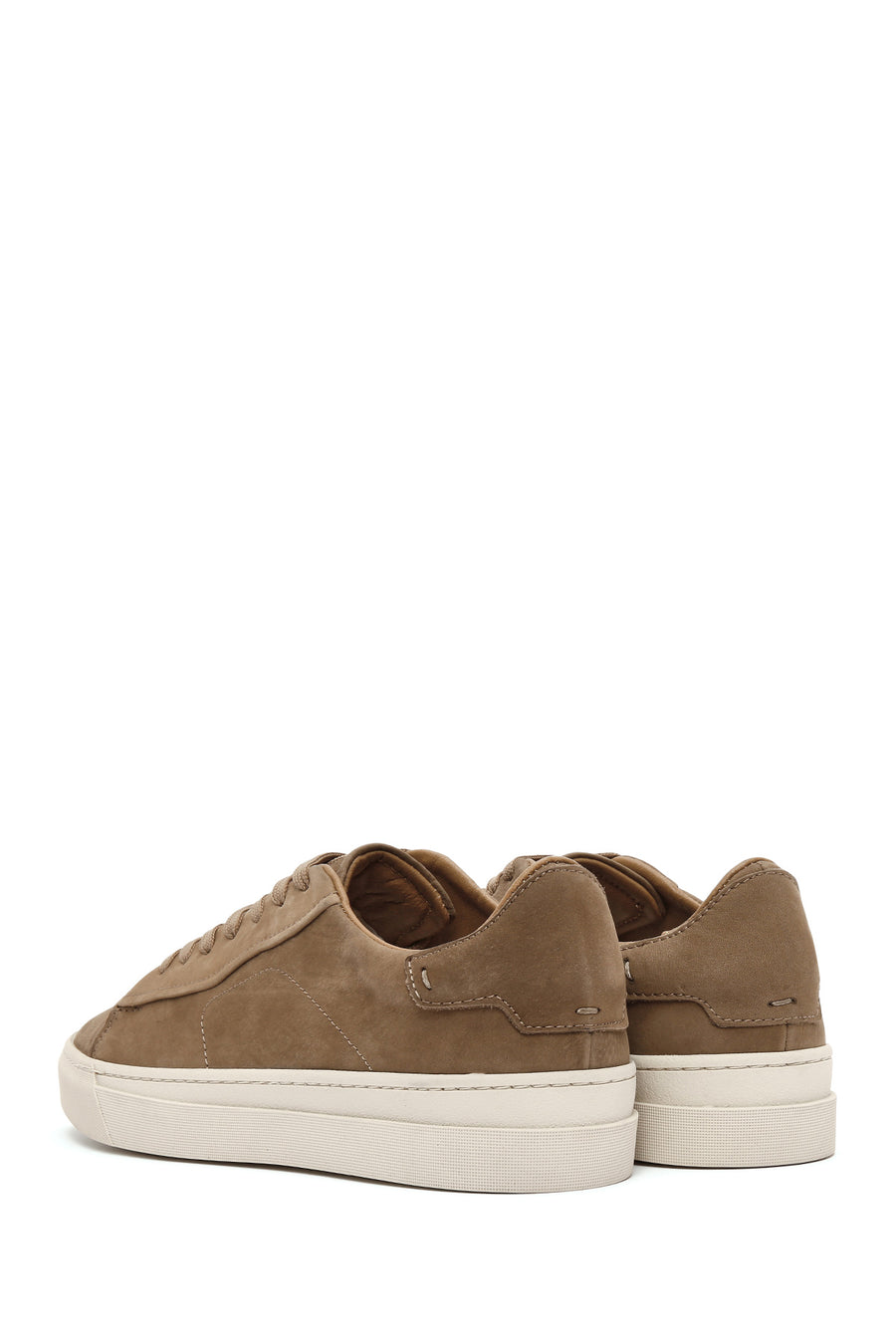 
Men's Beige Lace-Up Nubuck Leather Sneaker
