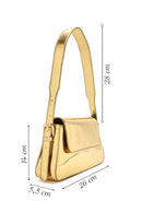 Women's Gold Metallic Shoulder Bag | Derimod