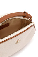 Women's Beige Fabric Crossbody Bag | Derimod