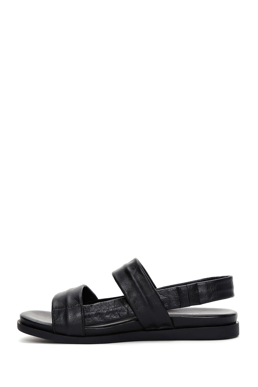 Women's Black Leather Sandals