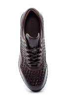 Men's Leather Braided Sneaker | Derimod