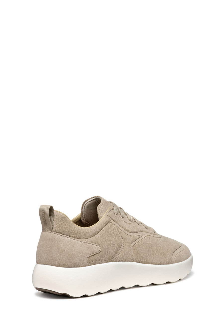Geox Men's Beige U Xtors A - Suede Lace-Up Suede Leather Sneakers