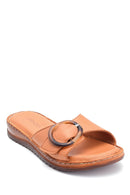 Women's Comfort Casual Leather Slippers | Derimod