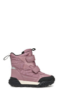 Geox Girl Pink Trekkyup Abx Banded Waterproof Outdoor Boots | Derimod