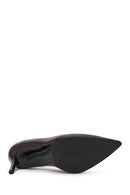 Woman Brown Thin-heeled Leather Stiletto | Derimod