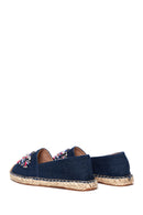 Kadın Mavi Taşlı Espadril | Derimod