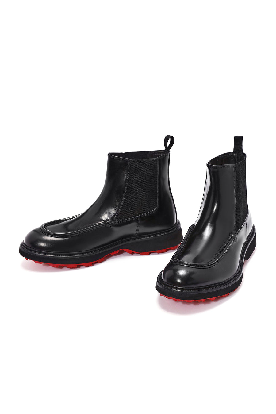 Men's Black Leather Chelsea Boots